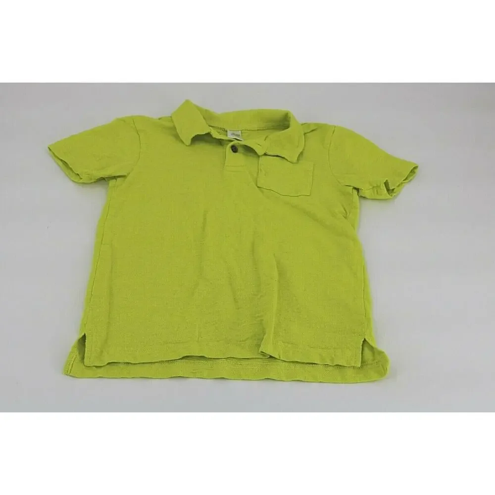 Gymboree Boys Lot of 2 Green & Gray Short Sleeve Polo Shirts Youth Size Small/6